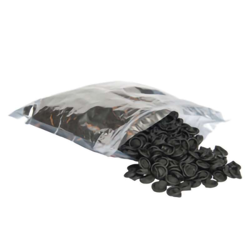 Fingercots, ESD Powder Free, Black Latex, Large, 720/Bag